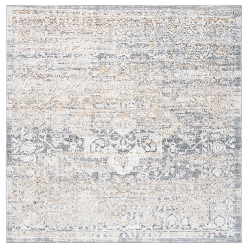 Safavieh Orchard  ORC677 6"7" Square Grey and Gold Area Rug, , large