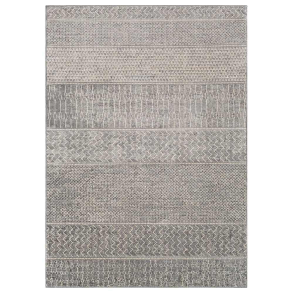 Surya Monaco MOC-2304 6"9" x 9"9" Silver, Gray and Cream Area Rug, , large