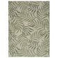 Nourison Garden Oasis GOA01 Ivory and Green 6" x 9" Indoor/Outdoor Area Rug, , large