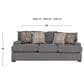 England Furniture Emerson Stationary Sofa in Everly Fog, , large