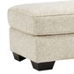 Signature Design by Ashley Haisley Standard Ottoman in Ivory, , large