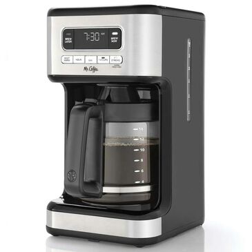Mr. Coffee 14-Cup Programmable Coffee Maker in Black and Stainless Steel, , large