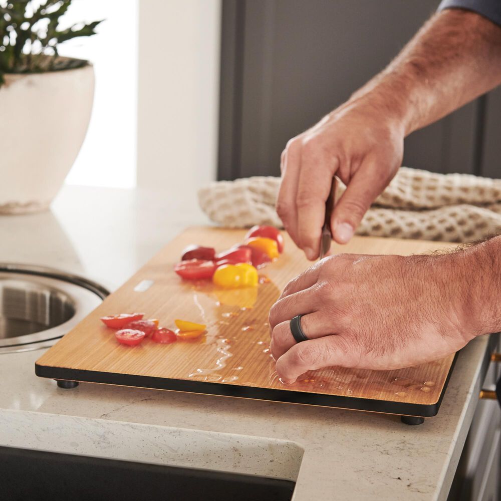 Blanco Quatrus Ash Compound Cutting Board, , large