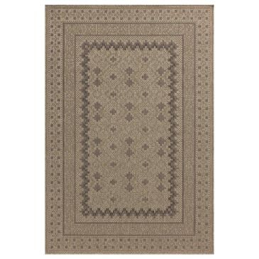 Loloi Providence 7"6" Round Charcoal and Dove Indoor/Outdoor Area Rug, , large