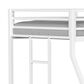 Hearth and Haven Adam Twin over Full Bunk Bed in White, , large