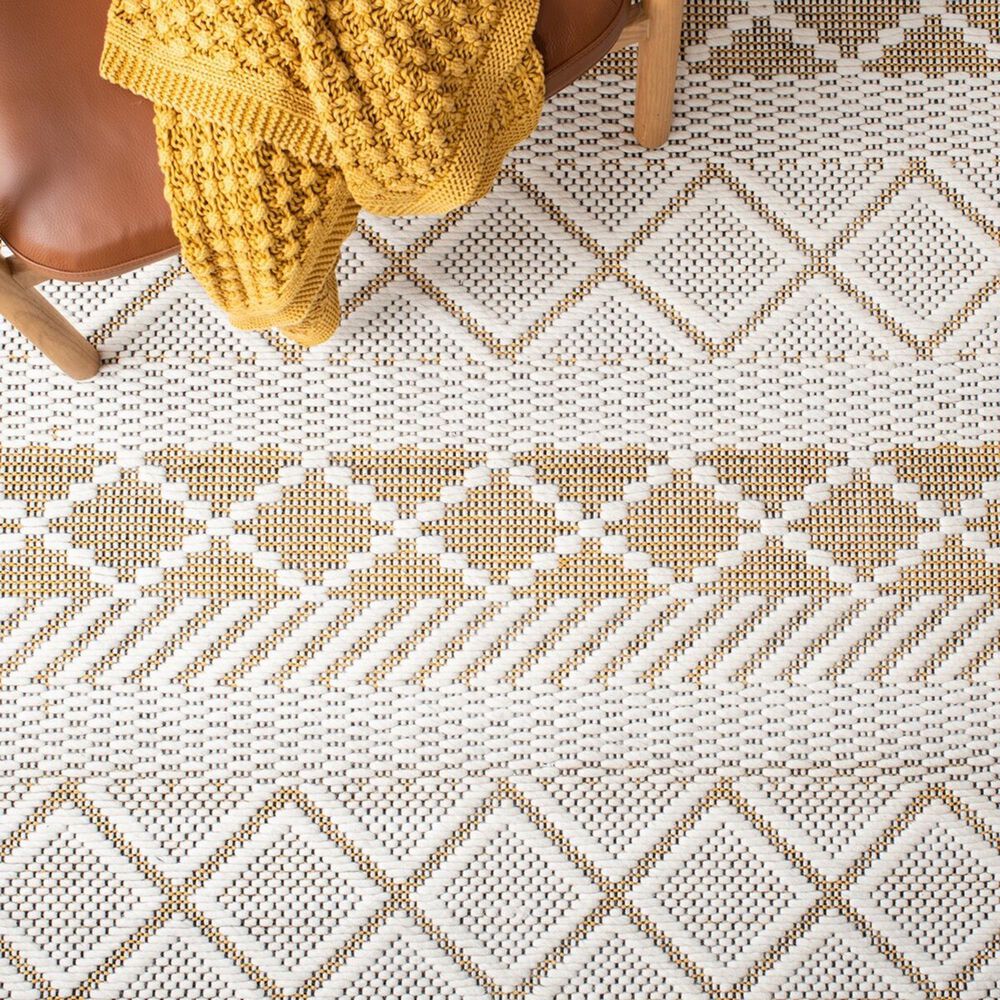 Safavieh Natura NAT854C 3&#39; x 5&#39; Ivory and Yellow Area Rug, , large