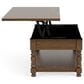 Riverside Furniture Eastlake Lift Top Cocktail Table in Whiskey Oak, , large