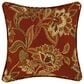 J. Queen New York Montecito 16" Square Throw Pillow in Red, Gold and Spice, , large