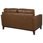 Italiano Furniture Weston 4-Piece Stationary Leather Living Room Set in Highland Brown, , large