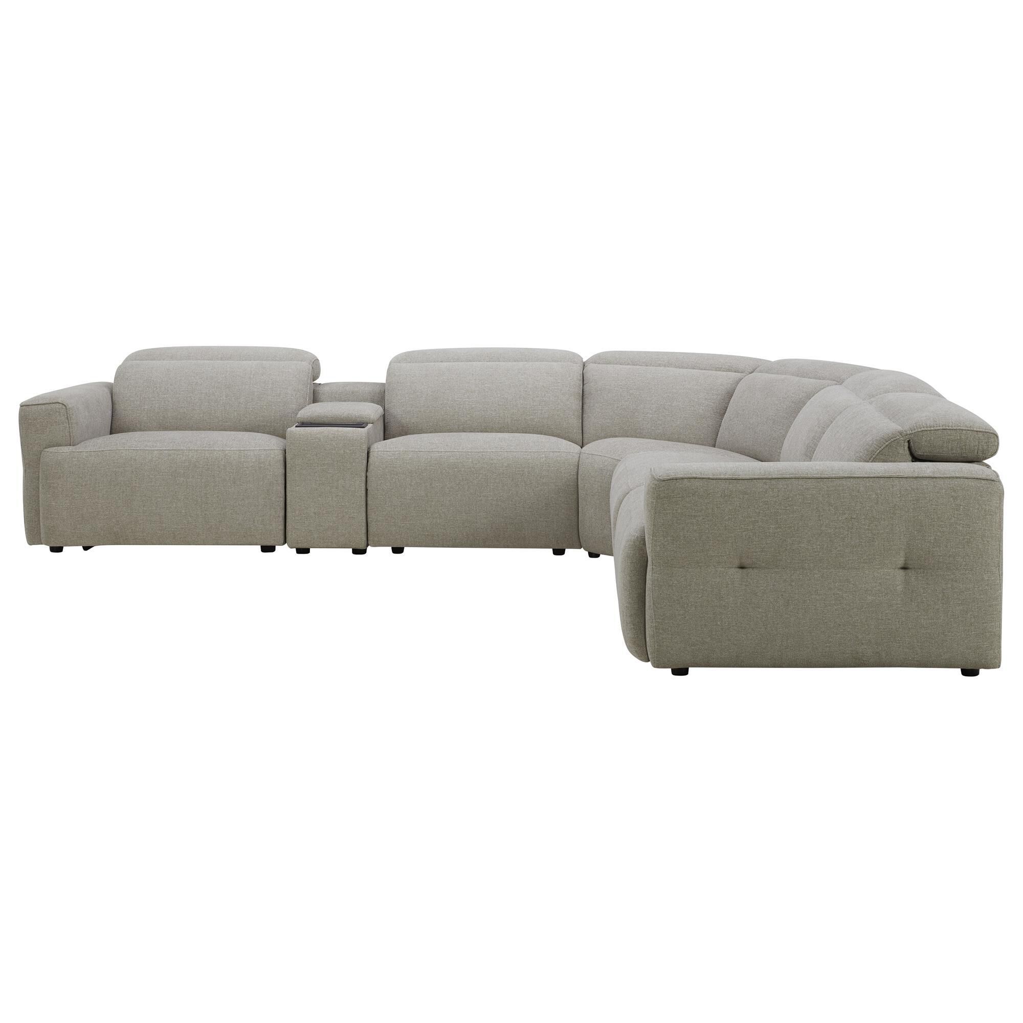 Interlochen 6-Piece Power Reclining Sectional in Brent Sand
