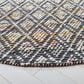 Safavieh Natura NAT615Z 6" Round Ivory and Black Area Rug, , large