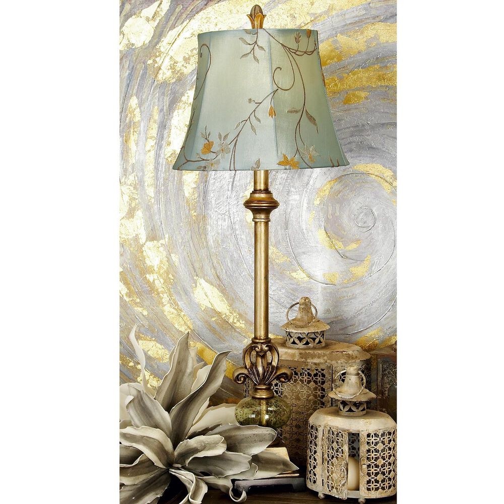 Maple and Jade Buffet Lamp in Shiny Gold, , large