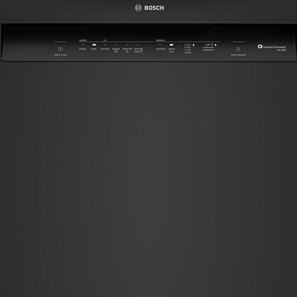 Bosch 300 Series 24&quot; Built-In Recessed Handle Dishwasher with 8 Wash Cycles in Black, , large