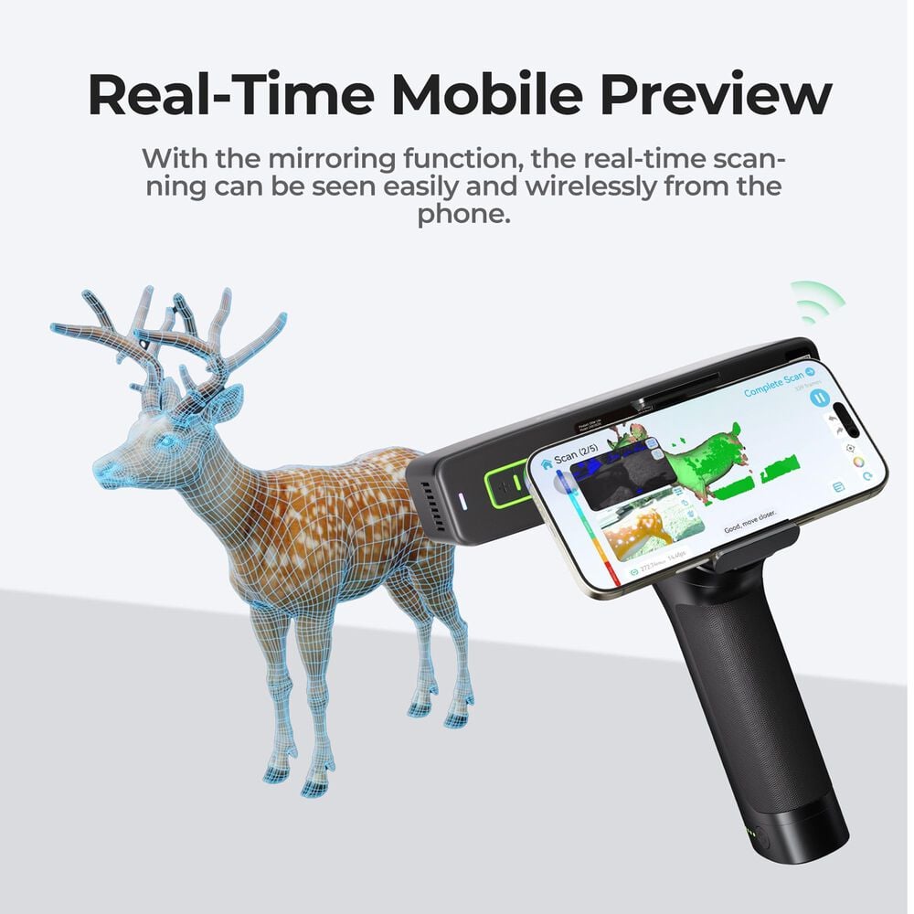 Creality 3D Technology Otter Lite Wireless 3D Scanner in Black, , large