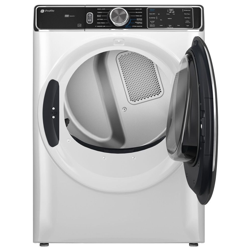 GE Profile 7.8 Cu. Ft. Smart Front Load ElectricDryer in White, , large