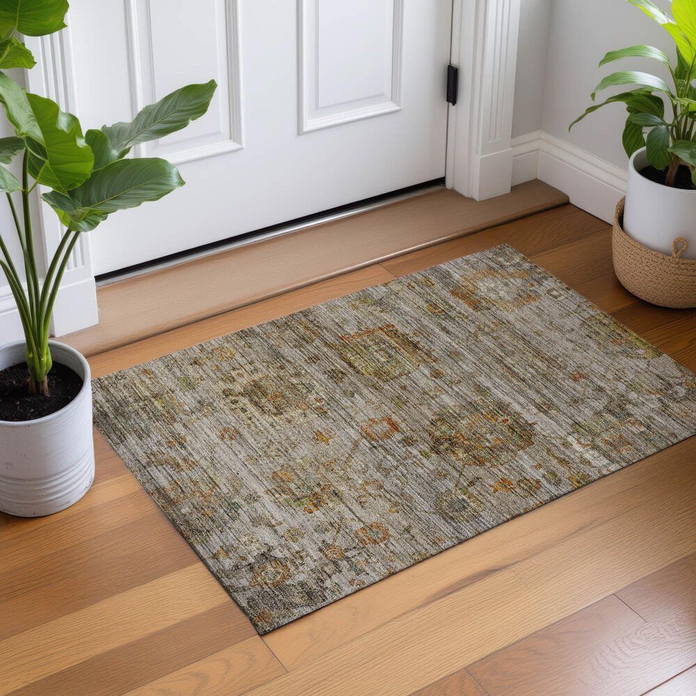 Dalyn Rug Company Aristo Silver 1'8" x 2'6" Area Rug, , large