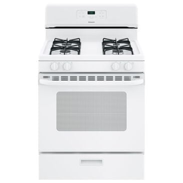 Hotpoint 30" Free-Standing Standard Clean Gas Range in White, , large
