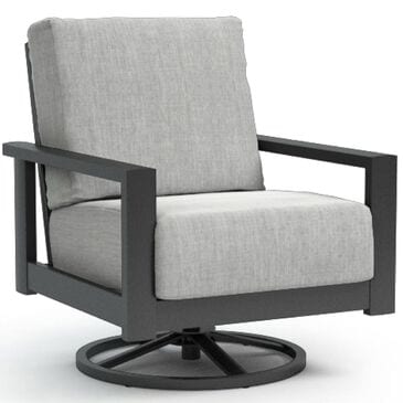 Homecrest Elements Swivel Rocker Chat Chair in Carbon, , large