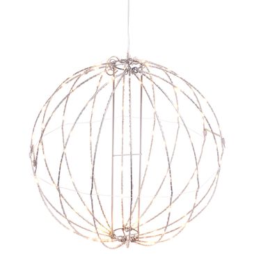 The Gerson Company 23.6" Foldable Sphere with 220 LED Lights in Gold, , large