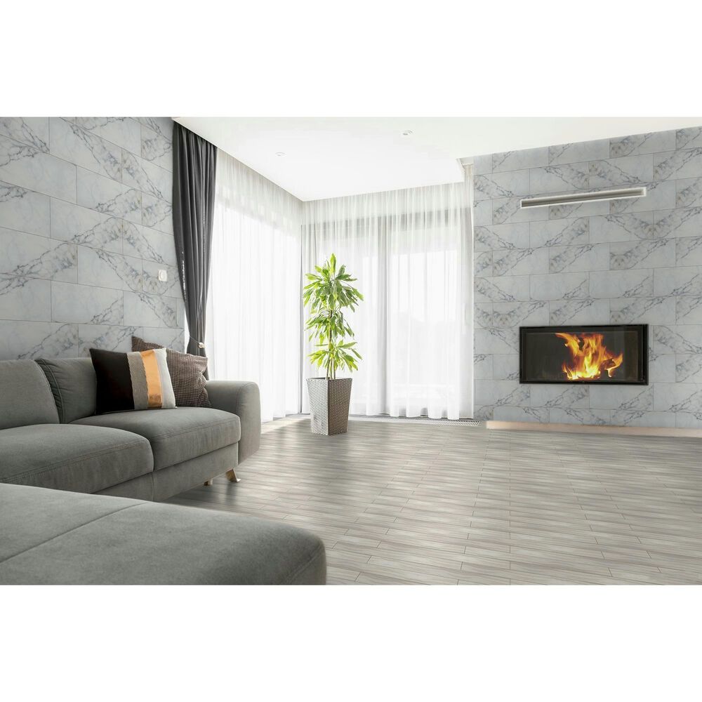Emser Parkview White 12&quot; x 24&quot; Glossy Porcelain Tile, , large