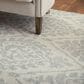 Feizy Belfort Damask Gray 12" x 15" Area Rug, , large