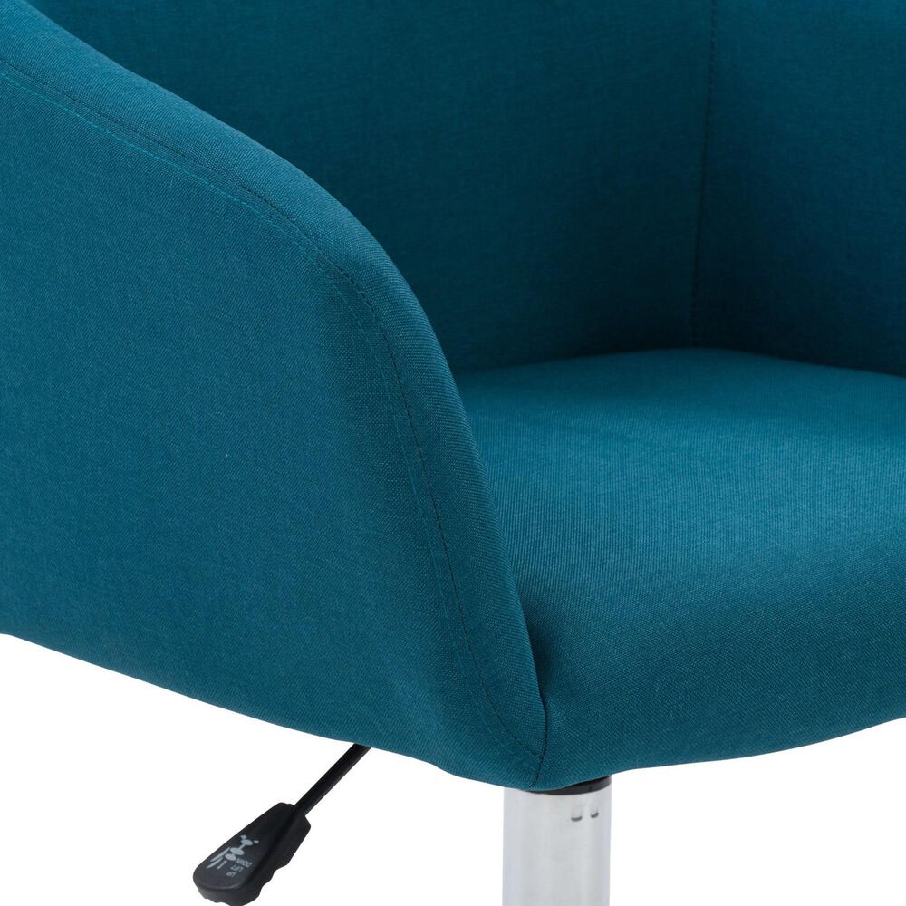CorLiving Marlowe Upholstered Task Chair in Dark Blue, , large