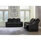 Ashley Caveman Den 2-Piece Power Reclining Living Room Set in Midnight, , large