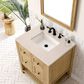 James Martin Vanities Breckenridge 30" Single Bathroom Vanity in Light Natural Oak with 3 cm Eternal Marfil Quartz Top and Rectangular Sink, , large