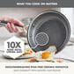 Green Pan Apex Hybrid 8" Ceramic Open Frypan in Stainless Steel, , large