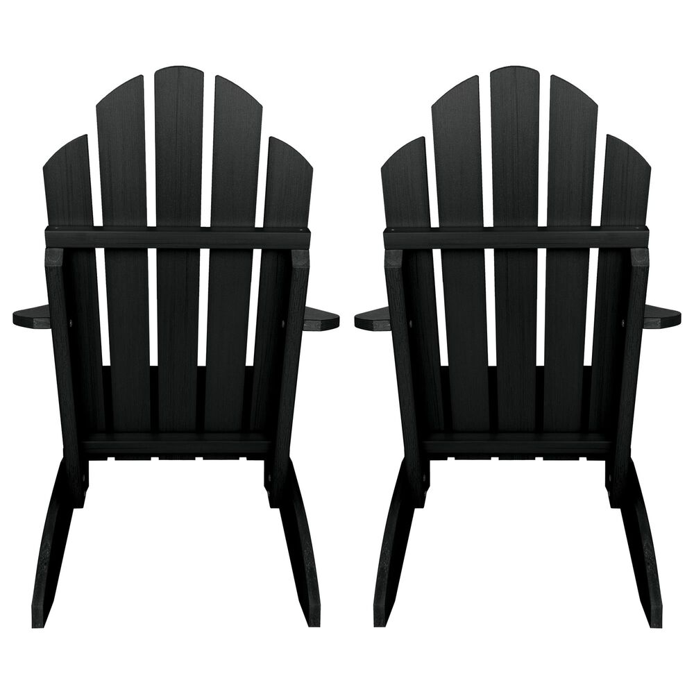 Highwood USA Classic Westport Adirondack Chair in Black &#40;Set of 2&#41;, , large