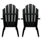 Highwood USA Classic Westport Adirondack Chair in Black (Set of 2), , large