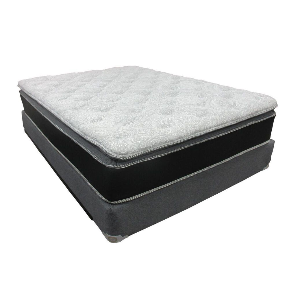 Omaha Bedding Q Hybrid Queen Mattress with High Profile Box Spring, , large