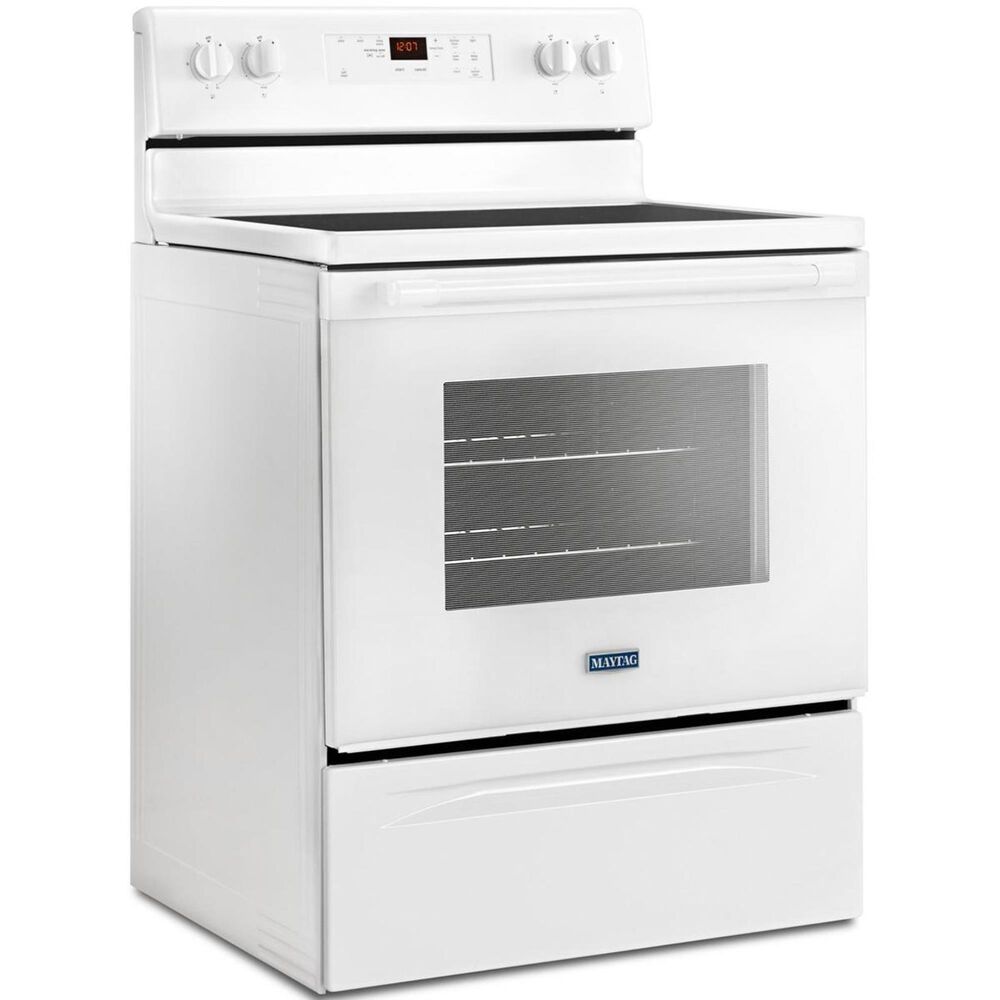 Maytag 30" Electric Range in White Nebraska Furniture Mart