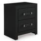 Ashley Maeling Queen LED Panel Bed with Dresser and Nightstand in Matte Black, , large