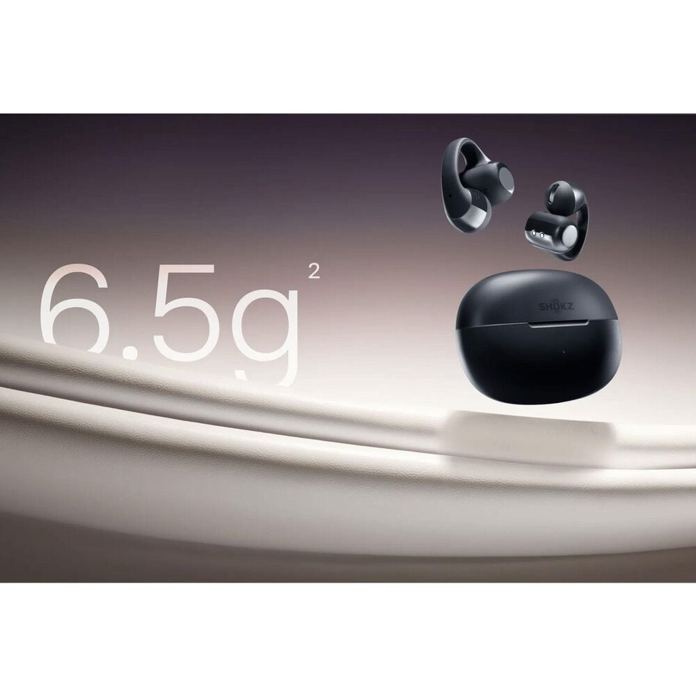Shokz OpenDots One Open-Ear Clip-On True Wireless Earbuds in Black, , large