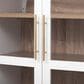 HOMLUX 71" Tall Arched Kitchen Pantry Cabinet with Door Shelves, Farmhouse Kitchen Storage Cabinet with Open & Adjustable Shelves, Hidden Drawer & Glass Door, Cupboard for Kitchen, Dining Room, White, , large