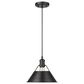 Golden Lighting Orwell 1-Light Medium Pendant in Matte Black, , large