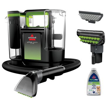 Bissell Little Green Max Pet Portable Carpet Cleaner in Black and ChaCha Lime, , large