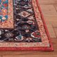 Safavieh Riviera RIV138Q 8"9" x 12" Red and Blue Area Rug, , large