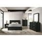 Mayberry Hill South Bend Queen Panel Bed with Dresser and Nightstand in Black, , large