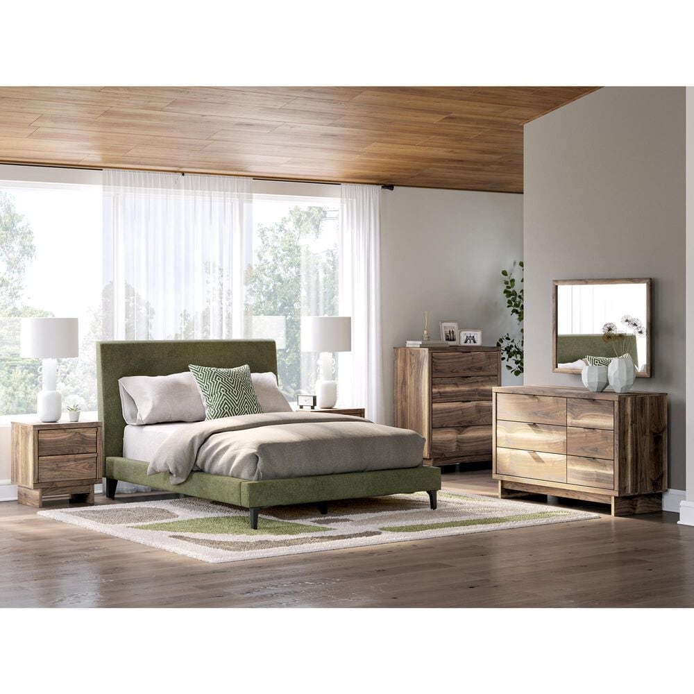 Ashley Chirason 51&quot; 6-Drawer Dresser and Mirror in Brown, , large
