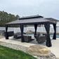 HOMLUX 12" x 20" Hardtop gazebo with double roof in Bronze, , large