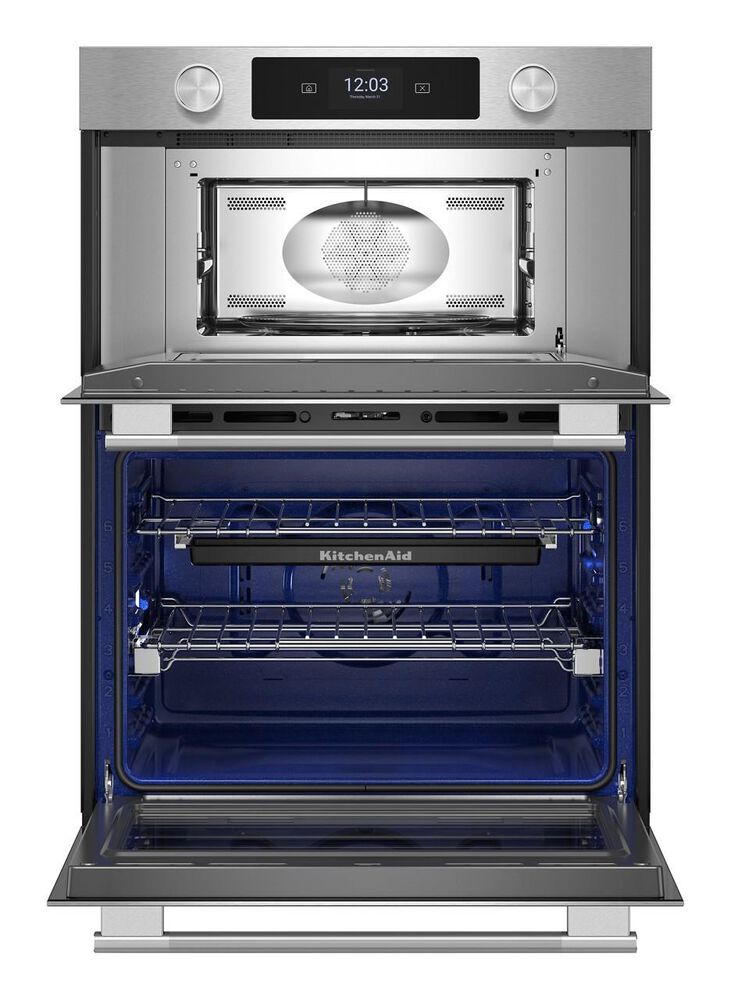 KitchenAid 27" Smart Combination Microwave Wall Oven in PrintShield Stainless, , large