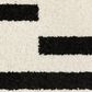 ROW by Oriental Weavers Quinn Striped Beige and Black 2" x 7" Runner, , large