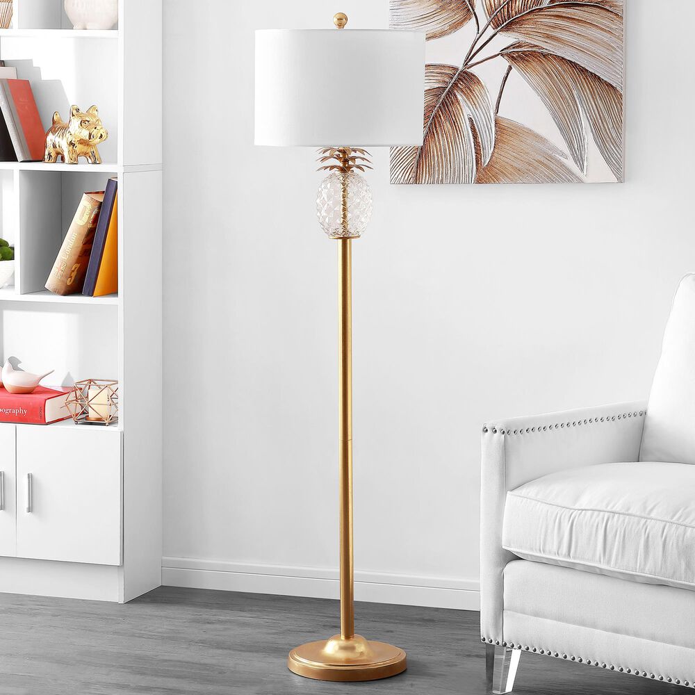 Safavieh Elza Floor Lamp in Gold, , large