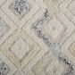 Feizy Anica 4" x 6" Ivory and Blue Area Rug, , large