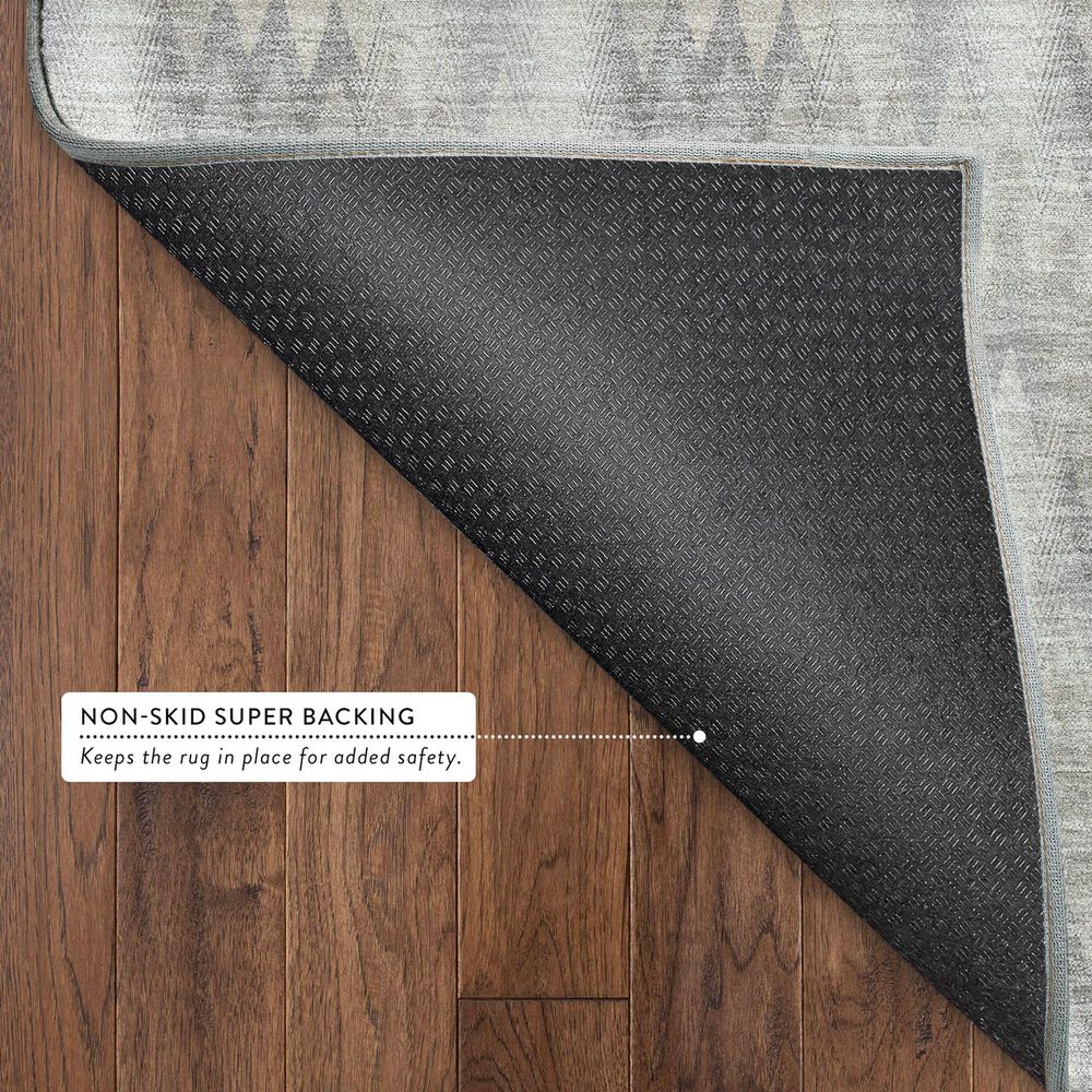 Dalyn Rug Company Soft Essentials Chevron Silver 8' x 10' Area Rug, , large