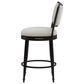 Armen Living Baxter Swivel Counter Height Stool in Cream, , large