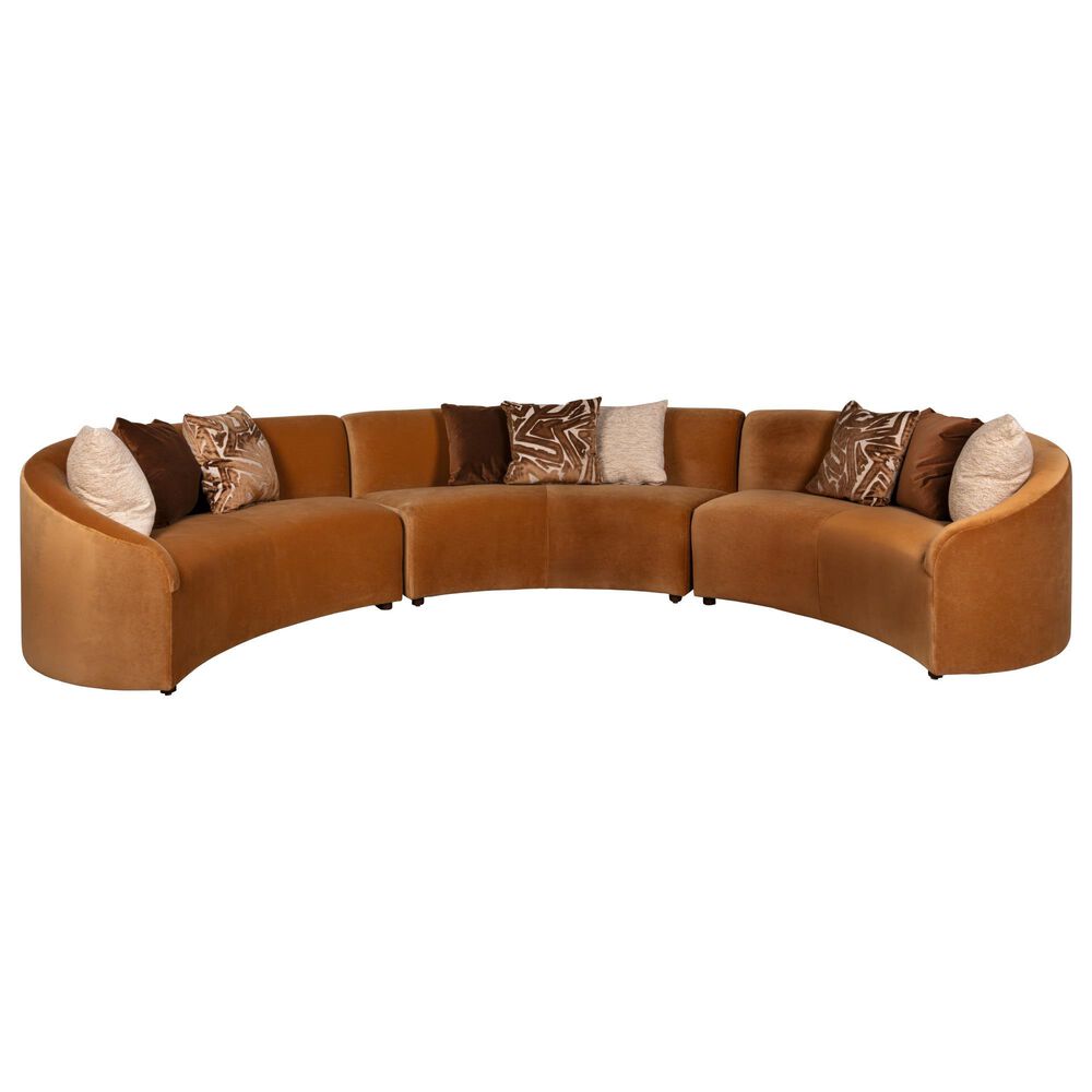 Lexington Furniture Alston 3-Piece Sectional in Gold, , large