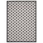 Nourison Aloha Geometric 7" x 10" Black and White Indoor/Outdoor Area Rug, , large